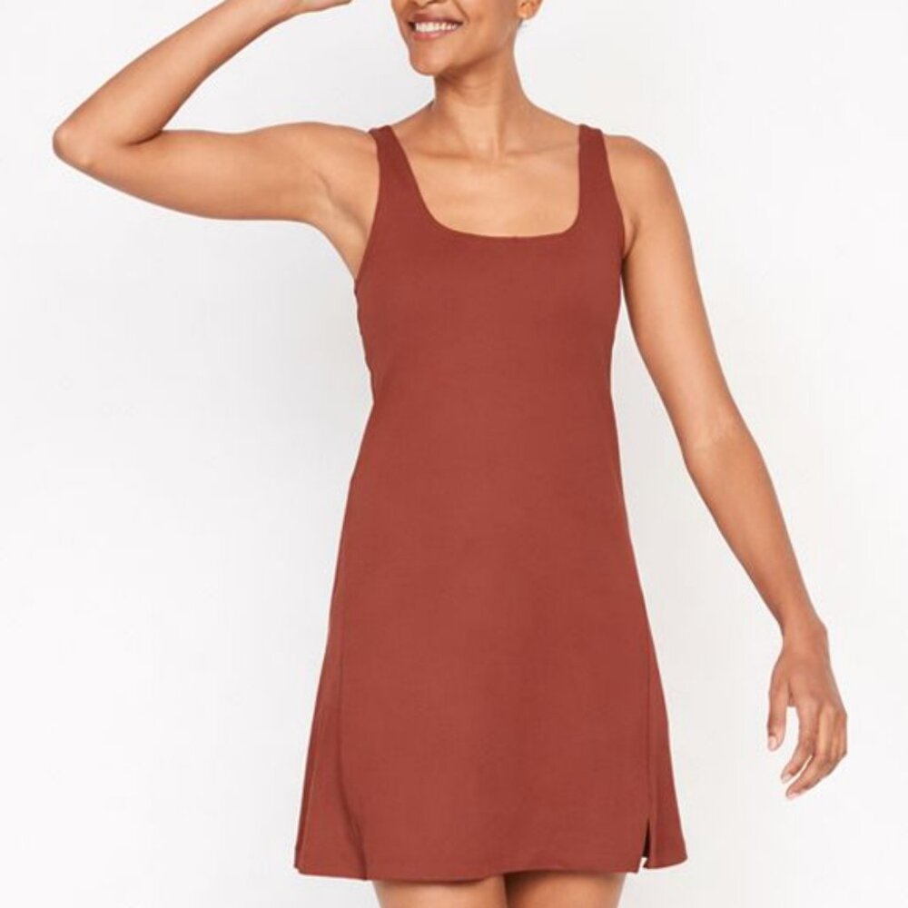 Old Navy Active Powersoft Support Dress (Rust Ora… - image 1